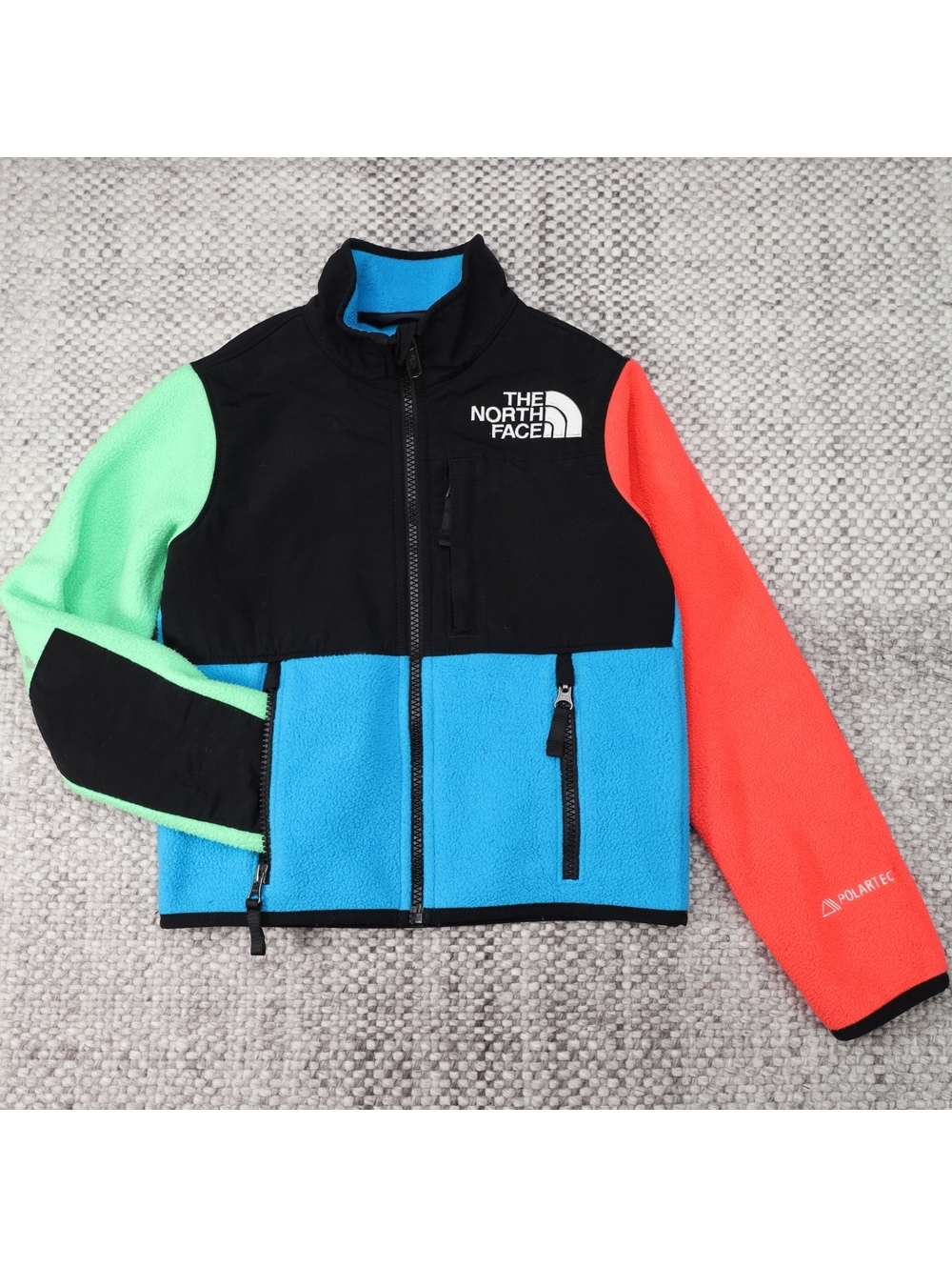 North Face kids' Denali colorblock fleece jacket